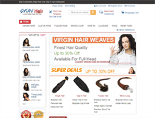 Tablet Screenshot of okayhair.com